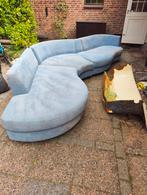 Gratis Blauwe Hoekbank (4-delig), Ophalen, Gebruikt, Hoekbank, 300 cm of meer