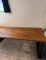 Stoere Eettafel Romaro - Teakhout & Staal - 220cm, Huis en Inrichting, Tafels | Eettafels, Ophalen, 100 tot 150 cm, Teakhout, 200 cm of meer