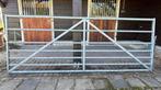 Gegalvaniseerde poort, Tuin en Terras, Tuinpoorten, Ophalen, Gebruikt, IJzer, 200 cm of meer