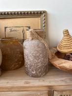 Hoge Vaas met Touw Detail, Huis en Inrichting, Woonaccessoires | Vazen, Ophalen, Overige kleuren, Minder dan 50 cm, Glas