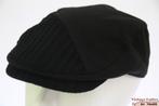 Flatcap Platte pet Hawkins zwart met geribde klep 58 en 59, Kleding | Heren, Hoeden en Petten, Nieuw, Ophalen of Verzenden, Pet