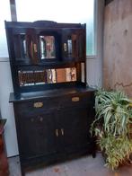 Brocante kast zwart/koper, Huis en Inrichting, Kasten | Buffetkasten, Ophalen, Gebruikt, 25 tot 50 cm, 50 tot 100 cm