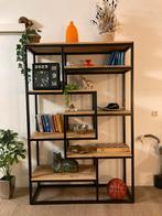 Kast industrieel metaal mango hout, zgan!, Huis en Inrichting, Ophalen, Met plank(en), 100 tot 150 cm, Zo goed als nieuw