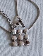 MEXX zilveren (925) ketting VASTE hanger met TIJGEROOG, Sieraden, Tassen en Uiterlijk, Kettingen, Ophalen, Zo goed als nieuw, Met edelsteen