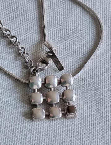 MEXX zilveren (925) ketting VASTE hanger met TIJGEROOG beschikbaar voor biedingen