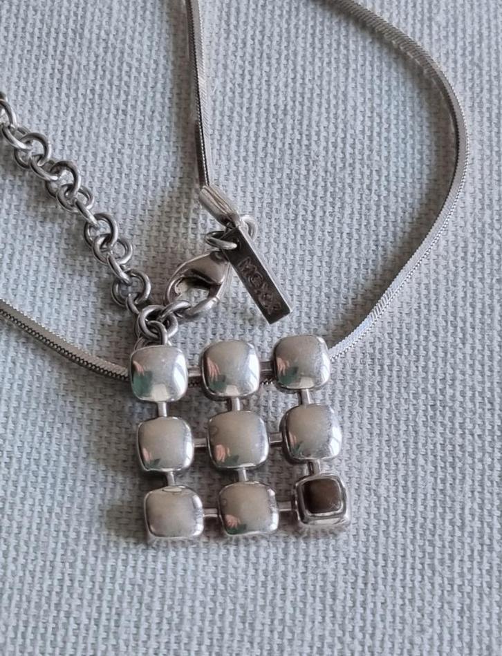 MEXX zilveren (925) ketting VASTE hanger met TIJGEROOG, Sieraden, Tassen en Uiterlijk, Kettingen, Zo goed als nieuw, Zilver, Zilver