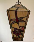 Tiffany lataarn hanglamp, Minder dan 50 cm, Glas in lood, Zo goed als nieuw, Ophalen