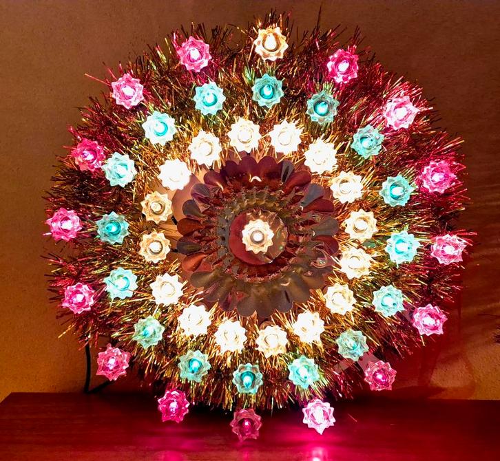 Vintage knipperende kerstster jaren 80, Diversen, Kerst, Ophalen