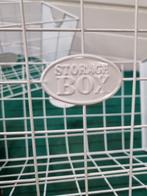 manden metaal storage box wit, Ophalen of Verzenden, 'T Olde Gre-j, Info@toldegrej.nl, Endepoelstraat 20f Didam