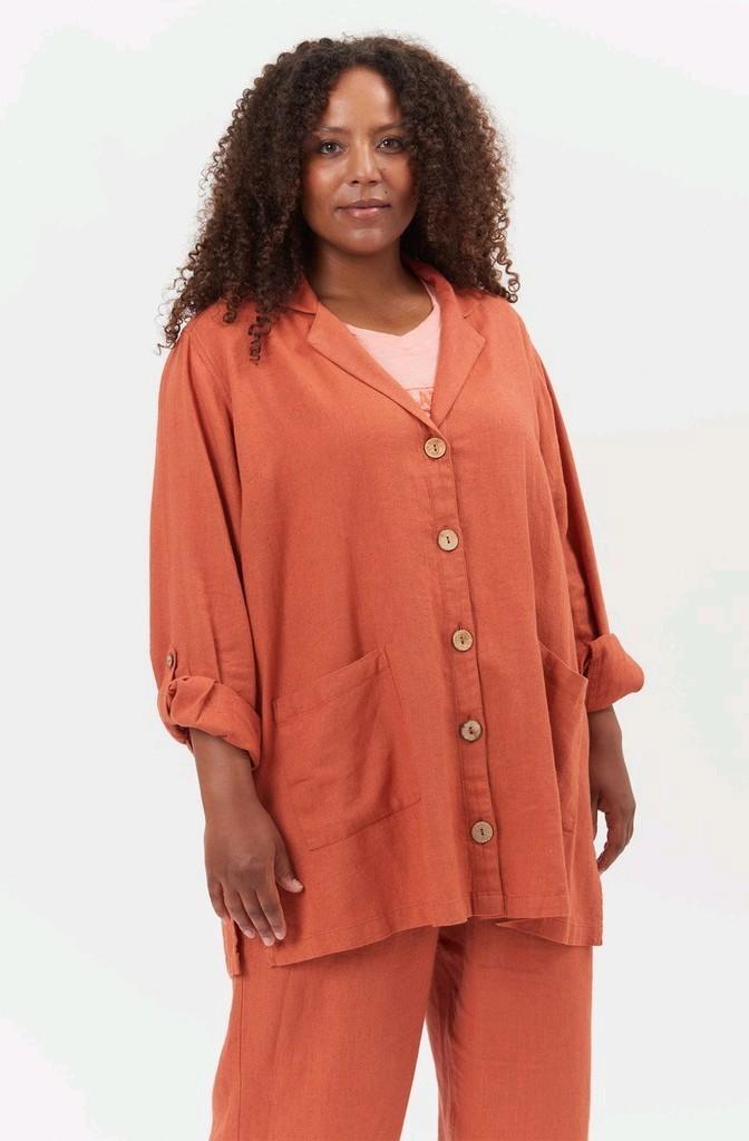 Blouse/jas Beret van Adia Maat 54/56 XL, Kleding | Dames, Grote Maten, Nieuw, Jasje of Colbert, Oranje, Ophalen of Verzenden