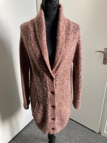 Esprit; bruin lang vest, maat M beschikbaar voor biedingen