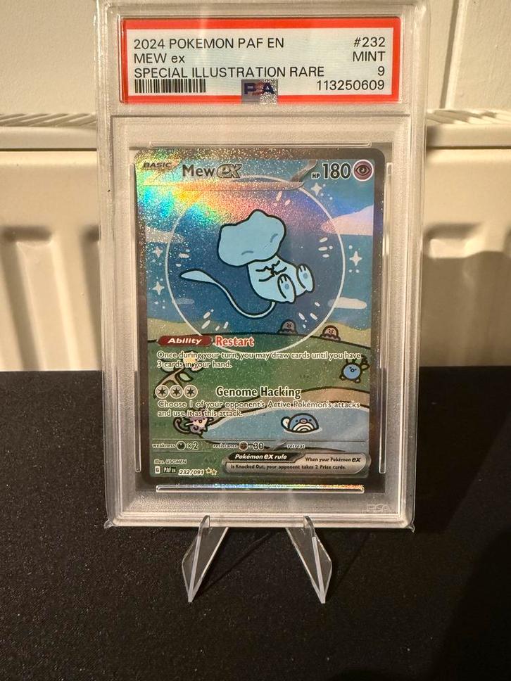 Mex EX PAF 232 Bubble Mew PSA9, Hobby en Vrije tijd, Verzamelkaartspellen | Pokémon, Zo goed als nieuw, Ophalen of Verzenden