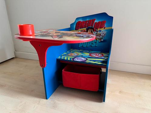 Paw Patrol Bureaustoel met opbergruimte en pennenbak, Kinderen en Baby's, Kinderkamer | Tafels en Stoelen, Zo goed als nieuw, Tafel(s) en Stoel(en)