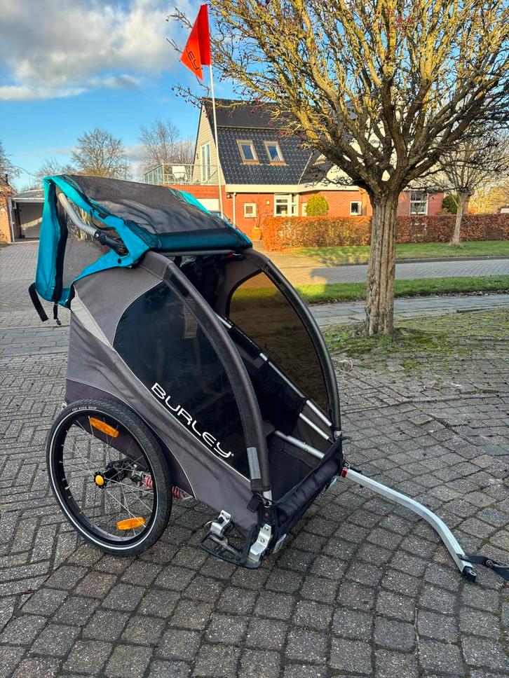 Burley D'lite Fietskar - Kinderkar, Fietsen en Brommers, Fietsaccessoires | Aanhangers en Karren, Gebruikt, Kinderkar, 40 tot 60 kg