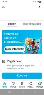 Te koop volle spaarkaarten bioscoop 2e kaartje gratis, Twee personen, Niet van toepassing, Kortingskaartje