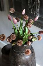 Zijden boeket tulp pink, Nieuw, Ophalen of Verzenden, Info@jufbrocante.nl, Juf Brocante
