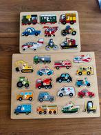 2 houten puzzels met knooen, Ophalen of Verzenden