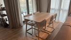 Lisabo Tafel ash veneer, 100 tot 150 cm, Vier personen, Rechthoekig, 50 tot 100 cm