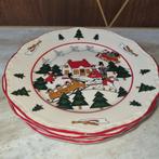 Mason's Christmas Village ontbijtborden, Ophalen of Verzenden, Porselein, Wedgwood, Bord(en)