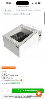 Tafelmodel ijsvitrine coldflow, Witgoed en Apparatuur, Vriezers en Diepvrieskisten, Minder dan 60 cm, Zo goed als nieuw, Vrijstaand