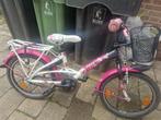 Meisjesfiets 18 inch, Fietsen en Brommers, Fietsen | Kinderfietsjes, Ophalen, Gebruikt, 16 tot 20 inch, LOEKIE