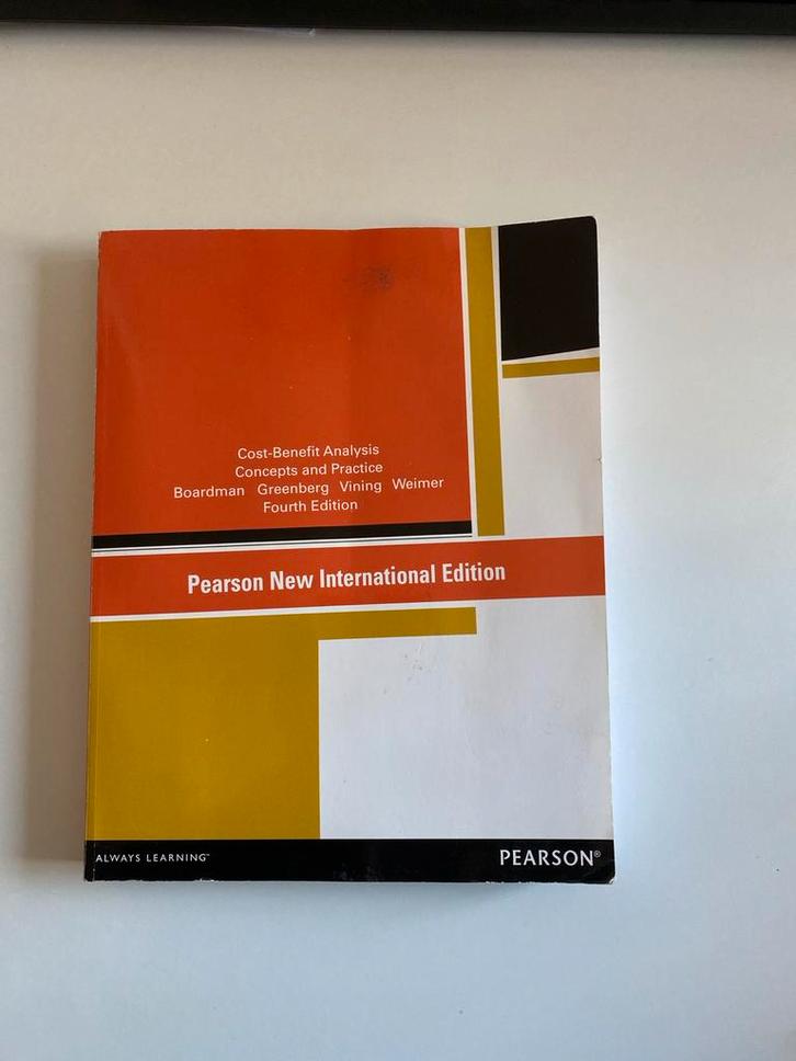 Cost-Benefit Analysis - Boardman et al., Boeken, Studieboeken en Cursussen, Gelezen, HBO, Beta, Ophalen of Verzenden
