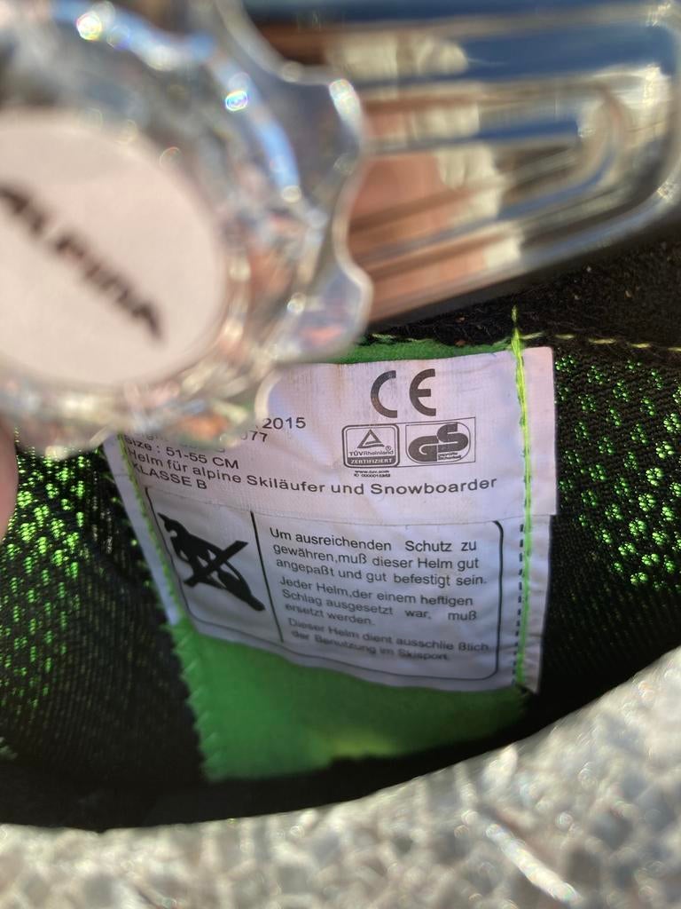 Alpina Kinder ski& Snowboard Helm, Gebruikt, Overige typen, Minder dan 100 cm, Ophalen