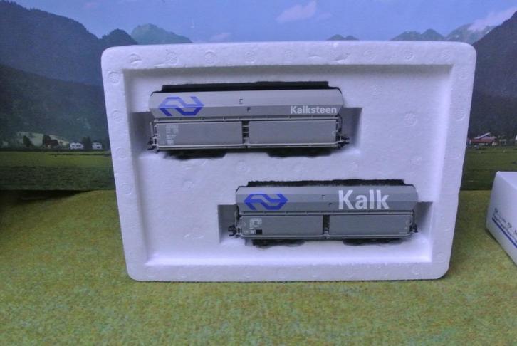 Märklin 46242 Set van twee grootvolume-kalkwagens NS, Hobby en Vrije tijd, Modeltreinen | H0, Zo goed als nieuw, Treinset, Wisselstroom