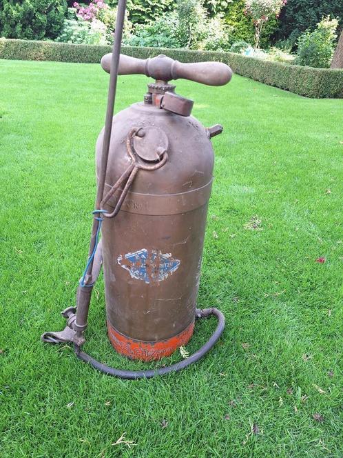 Authentieke Koperen Plantenspuit / Rugspuit – Carl Platz, Tuin en Terras, Hand-tuingereedschap, Gebruikt, Overige soorten, Ophalen
