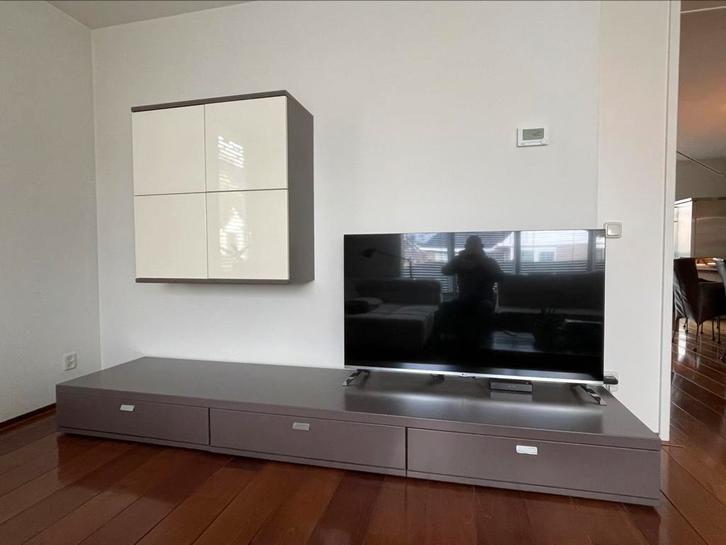 Design televisiemeubel met opbergkast, Huis en Inrichting, Kasten | Televisiemeubels, Gebruikt, 200 cm of meer, 50 tot 75 cm, Overige houtsoorten