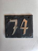 Leistenen huisnummerbordje nummer 74, Ophalen, Gebruikt