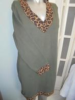 prachtig tuniek legergroen en tijgerprint L, Made in Italy, Verzenden, Maat 42/44 (L), Zo goed als nieuw