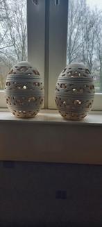 Paaseieren met waxine licht, Ophalen of Verzenden, Overige kleuren, Glas, Minder dan 50 cm