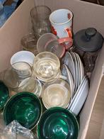Doos vol Glazen, Bekers, Mokken, Kopjesset, Wijnglazen. Alle, Huis en Inrichting, Keuken | Servies, Ophalen of Verzenden, Gebruikt