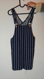 Pull&Bear gestreepte tuinbroek - Maat S, Kleding | Dames, Jumpsuits, Ophalen of Verzenden, Zo goed als nieuw, Maat 36 (S), Blauw