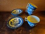 Delfts Blauw Setje 4 Kopjes 4 Schoteltjes, Antiek en Kunst, Antiek | Keramiek en Aardewerk, Ophalen of Verzenden