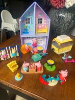 Peppa pig big huis met auto picknick speeltuin ijs, Ophalen of Verzenden, Gebruikt, Jongen of Meisje