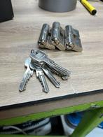 Veiligheidscilinders gelijksluitend 3x 30-30 Winkhaus, Ophalen of Verzenden, Zo goed als nieuw, Koper of Messing, Slot