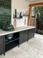 Stalen buitenkeuken op maat, Tuin en Terras, Ophalen of Verzenden, Nieuw, Houtskool, Vrijstaand