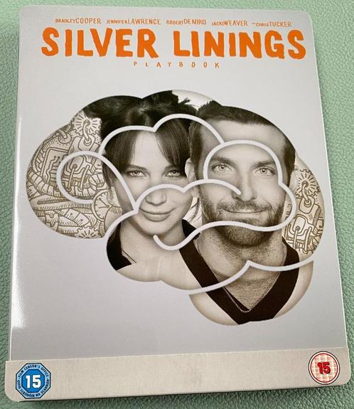 Silver Linings Playbook blu-ray steelbook (Lawrence, Cooper), Cd's en Dvd's, Blu-ray, Zo goed als nieuw, Drama, Ophalen of Verzenden