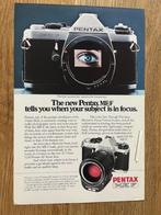 Pentax ME ME Super ME F originele advertenties diverse, Ophalen of Verzenden, Gebruikt, Overige typen