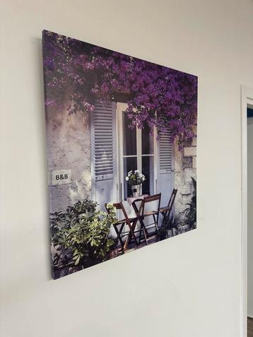 Canvas Doek 80x80 - Mooie Print beschikbaar voor biedingen