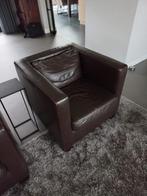leren fauteuil, gratis op te halen, Huis en Inrichting, Fauteuils, Ophalen, Gebruikt, 75 tot 100 cm, Leer