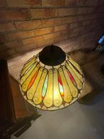 Glazen-lood Kamerlamp op Sokkel - 1,25m, Ophalen, Gebruikt, Glas