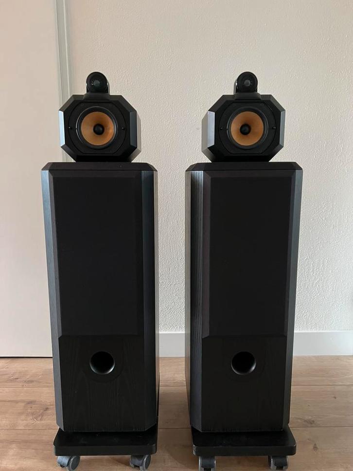 B&W 802 matrix serie 3  Zeer mooi, Audio, Tv en Foto, Luidsprekers, Zo goed als nieuw, Front, Rear of Stereo speakers, 120 watt of meer