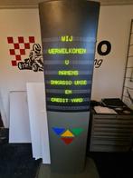 Staande matrix text reclame bord, Verzamelen, Ophalen, Gebruikt, Reclamebord