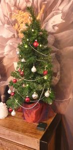 2 mini kerstboompjes met een deurkrans, Diversen, Kerst, Ophalen, Zo goed als nieuw