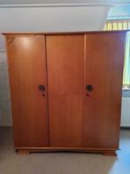 Vintage Jaren 50 Slaapkamer Set: Kast, Bed & Nachtkastjes, Ophalen, Gebruikt, Met hangruimte, Minder dan 100 cm