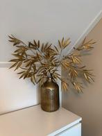 Gouden vaas Light & Living met gouden zijdetakken, Ophalen, Overige materialen, Gebruikt, Overige kleuren