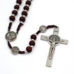 Rozenkrans met Sint-Benedictus kruis – 6mm kralen - Italië, Verzenden, Nieuw, Sieraad, Christendom | Katholiek